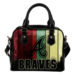 Vintage Silhouette Atlanta Braves Purse Shoulder Handbag