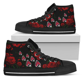 Lovely Rose Thorn Incredible Ball State Cardinals High Top Shoes