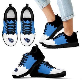 Incredible Line Zig Zag Disorder Beautiful Tennessee Titans Sneakers