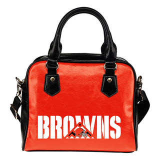 Cleveland Browns Mass Triangle Shoulder Handbags