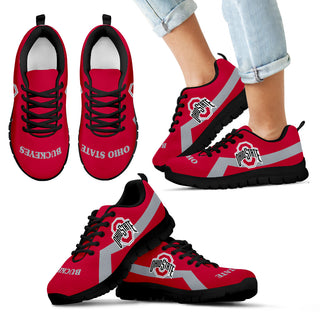 Ohio State Buckeyes Line Logo Sneakers