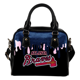 Color Leak Down Colorful Atlanta Braves Shoulder Handbags