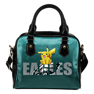 Pokemon Sit On Text Philadelphia Eagles Shoulder Handbags