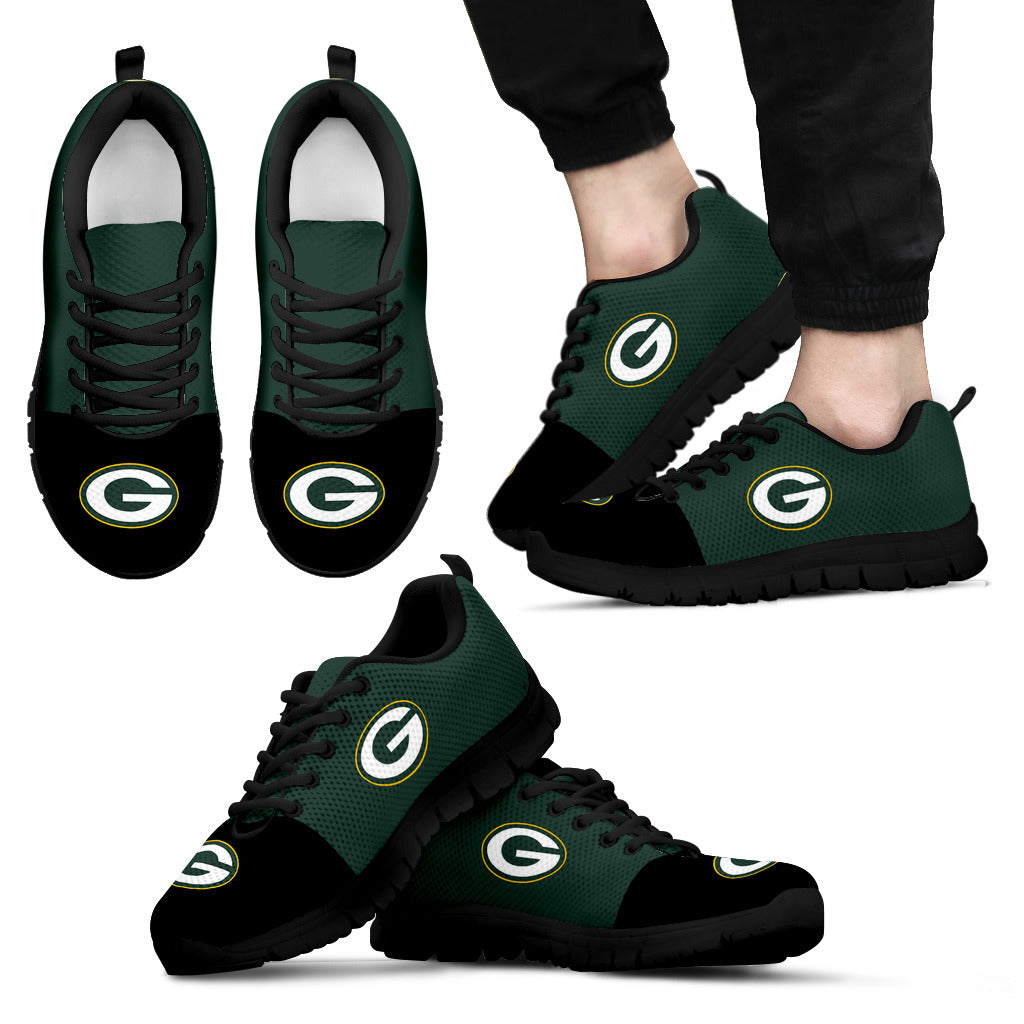 Two Colors Aparted Green Bay Packers Sneakers