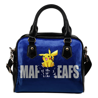 Pokemon Sit On Text Toronto Maple Leafs Shoulder Handbags