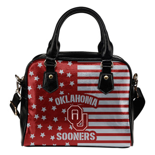 Twinkle Star With Line Oklahoma Sooners Shoulder Handbags
