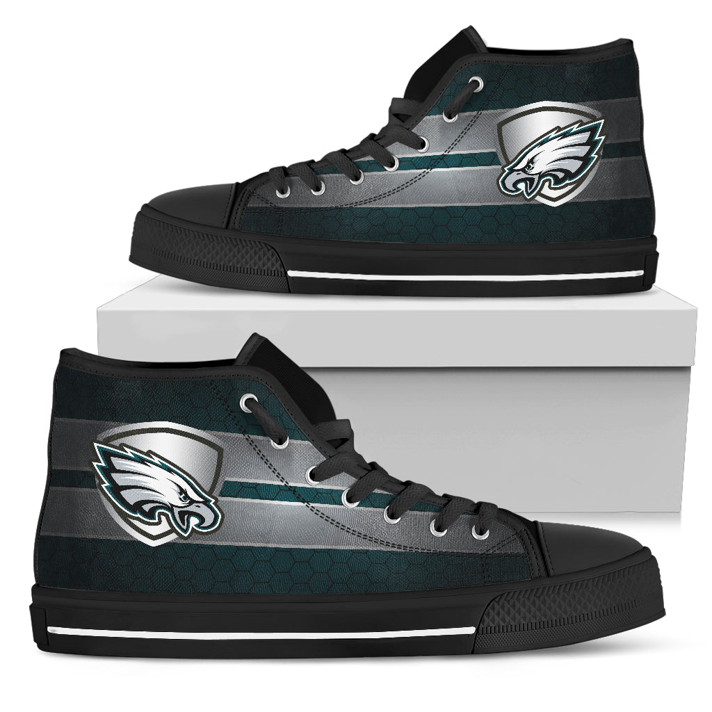 The Shield Philadelphia Eagles High Top Shoes