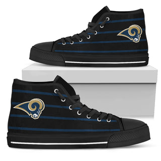 Edge Straight Perfect Circle Los Angeles Rams High Top Shoes