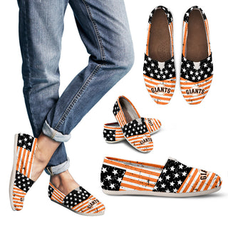 Star Stripers America Flag San Francisco Giants Women Casual Shoes