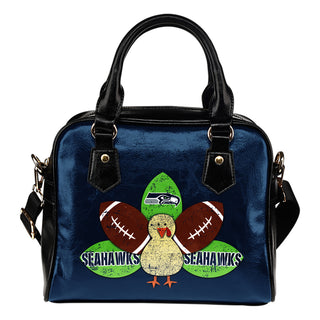 Thanksgiving Seattle Seahawks Shoulder Handbags - Best Funny Store