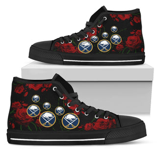 Lovely Rose Thorn Incredible Buffalo Sabres High Top Shoes