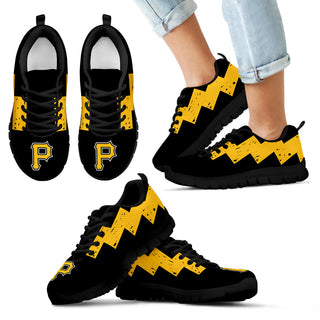 Dragon Flying Fancy Pittsburgh Pirates Logo Sneakers