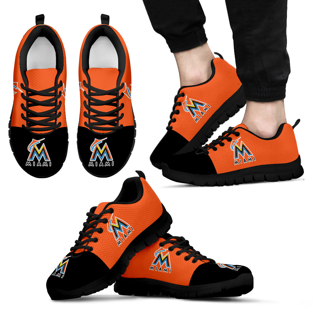 Two Colors Aparted Miami Marlins Sneakers