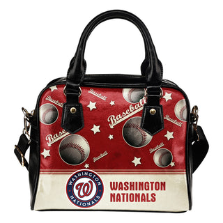 Personalized American Baseball Awesome Washington Nationals Shoulder Handbag