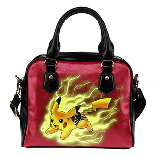Pikachu Angry Moment Atlanta Falcons Shoulder Handbags