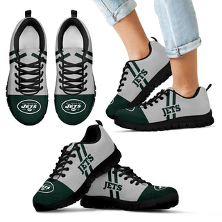 Line Stripe Logo Bottom New York Jets Sneakers