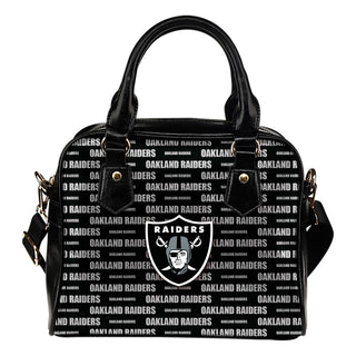 Nice Little Logo Oakland Raiders Shoulder Handbags