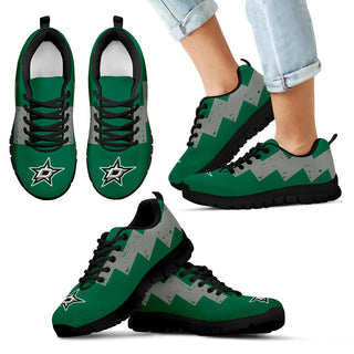 Dragon Flying Fancy Dallas Stars Logo Sneakers