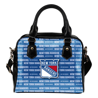 Nice Little Logo New York Rangers Shoulder Handbags