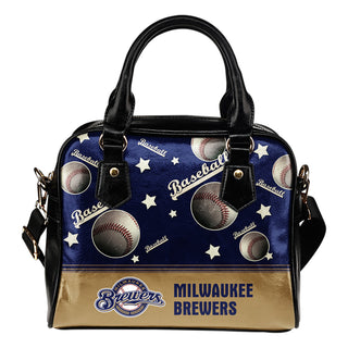 Personalized American Baseball Awesome Milwaukee Brewers Shoulder Handbag