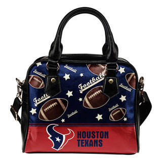 Personalized American Football Awesome Houston Texans Shoulder Handbag