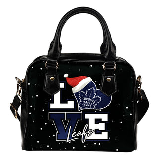 Love Word Christmas Sweet Toronto Maple Leafs Shoulder Handbags
