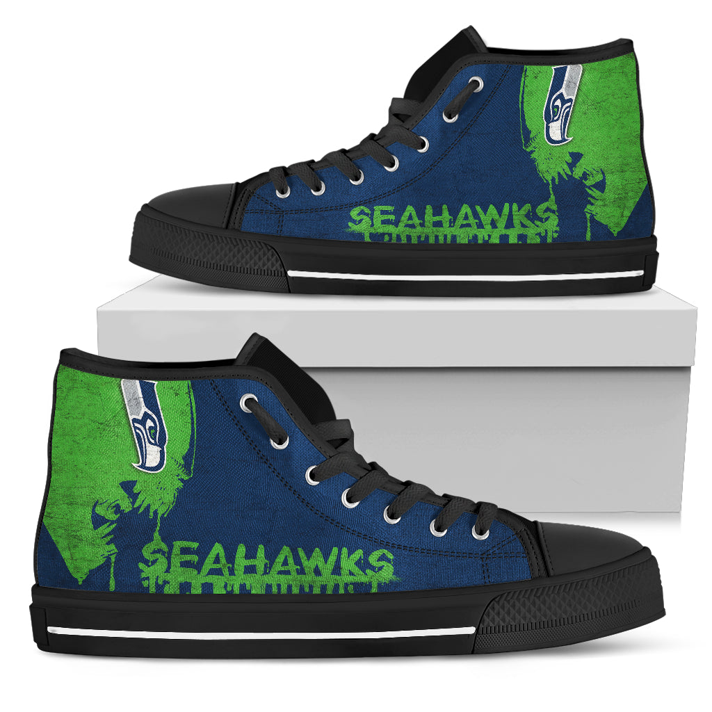 Alien Movie Seattle Seahawks High Top Shoes