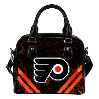 Couple Curves Light Good Logo Philadelphia Flyers Shoulder Handbags