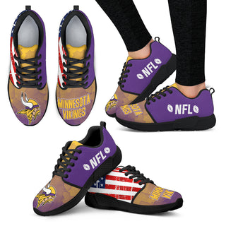 Simple Fashion Minnesota Vikings Shoes Athletic Sneakers