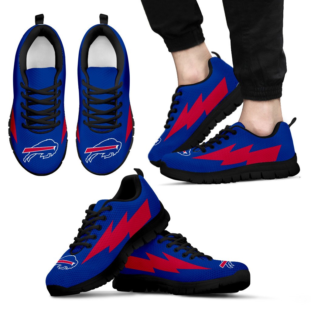 Colorful Buffalo Bills Sneakers Thunder Lightning Amazing Logo