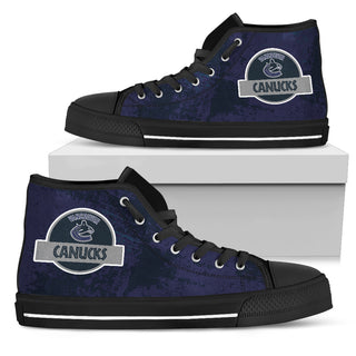 Jurassic Park Vancouver Canucks High Top Shoes