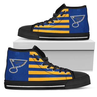 American Flag St. Louis Blues High Top Shoes