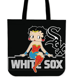 Wonder Betty Boop Chicago White Sox Tote Bags