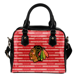 Nice Little Logo Chicago Blackhawks Shoulder Handbags