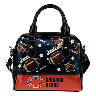 Personalized American Football Awesome Chicago Bears Shoulder Handbag