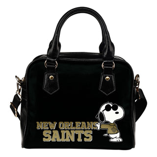 New Orleans Saints Cool Sunglasses Snoopy Shoulder Handbags Women Purse