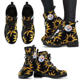 Dizzy Motion Amazing Designs Logo Pittsburgh Steelers Boots