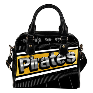 Pittsburgh Pirates Silver Name Colorful Shoulder Handbags