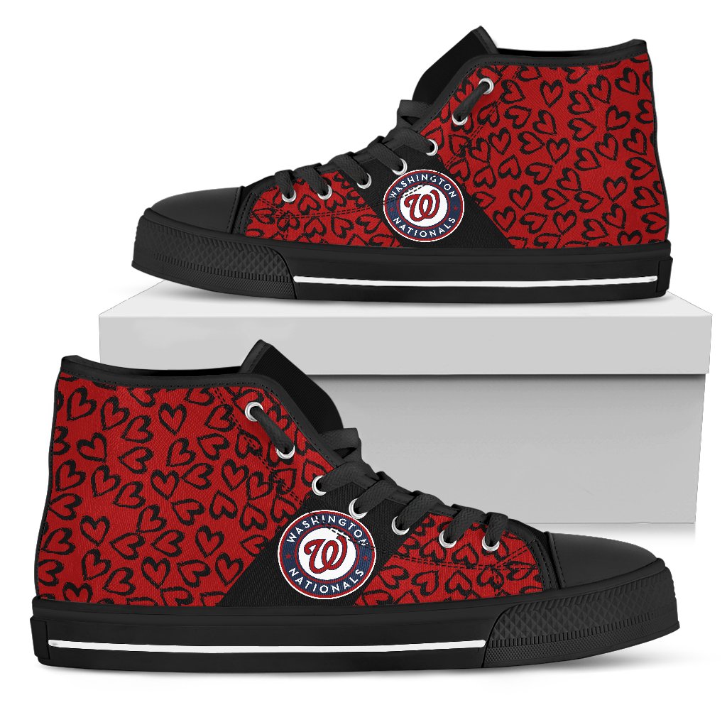 Perfect Cross Color Absolutely Nice Washington Nationals High Top Shoes