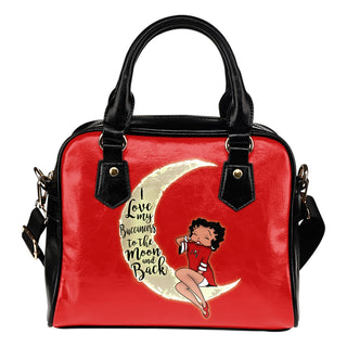 BB I Love My Tampa Bay Buccaneers To The Moon And Back Shoulder Handbags Women Purse