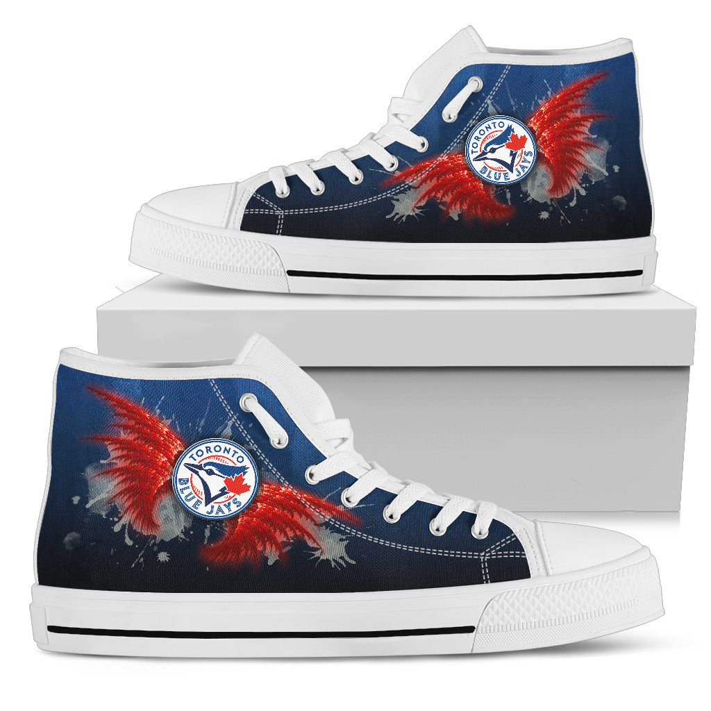 Angel Wings Toronto Blue Jays High Top Shoes