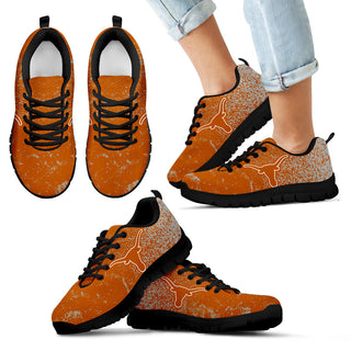 Light Tiny Pixel Smashing Pieces Texas Longhorns Sneakers