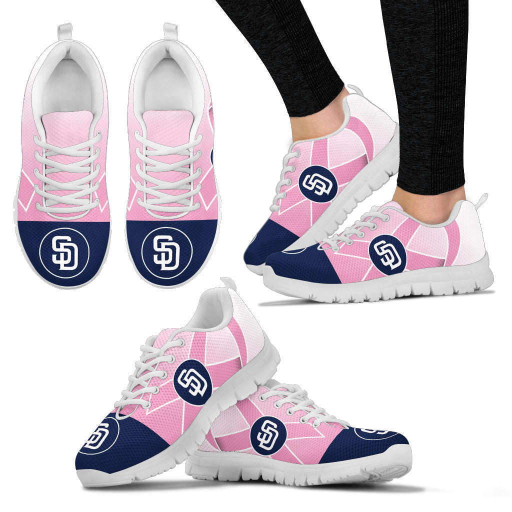 San Diego Padres Cancer Pink Ribbon Sneakers