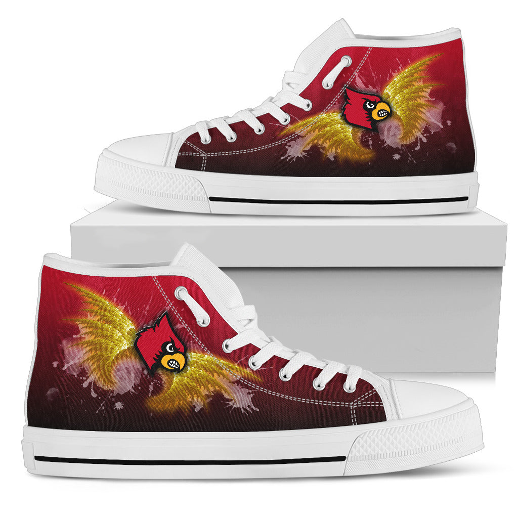 Angel Wings Louisville Cardinals High Top Shoes