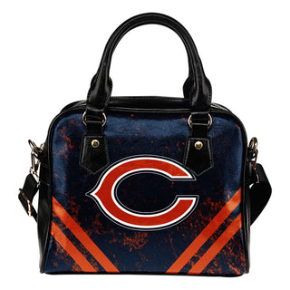Couple Curves Light Good Logo Chicago Bears Shoulder Handbags