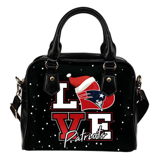 Love Word Christmas Sweet New England Patriots Shoulder Handbags