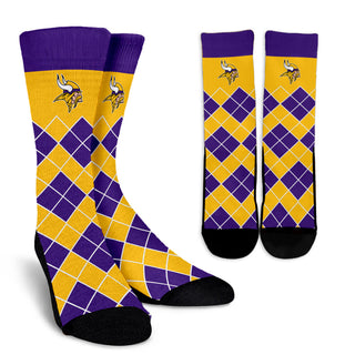 Gorgeous Minnesota Vikings Argyle Socks