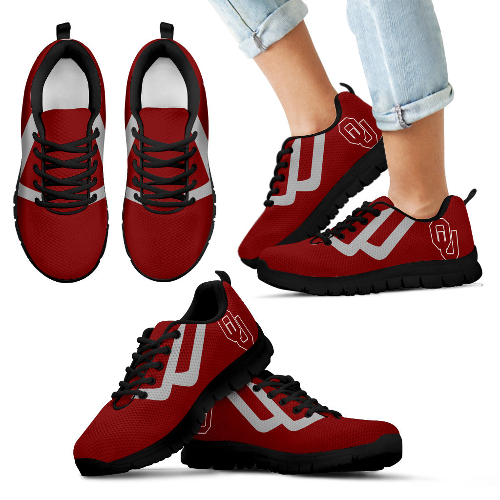 Line Bottom Straight Oklahoma Sooners Sneakers – Best Funny Store