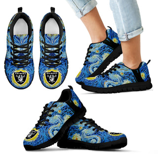 Sky Style Art Nigh Exciting Oakland Raiders Sneakers