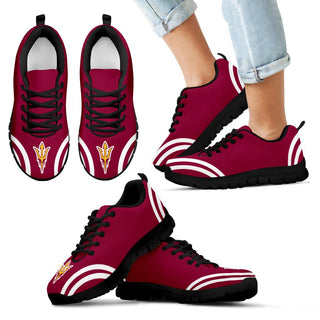 Lovely Curves Stunning Logo Icon Arizona State Sun Devils Sneakers